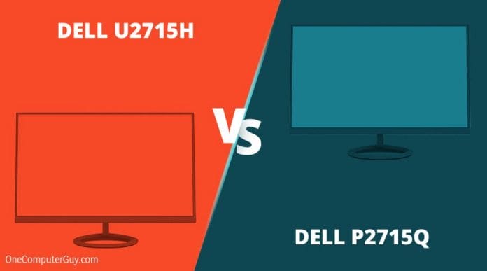 Dell u vs p Monitor