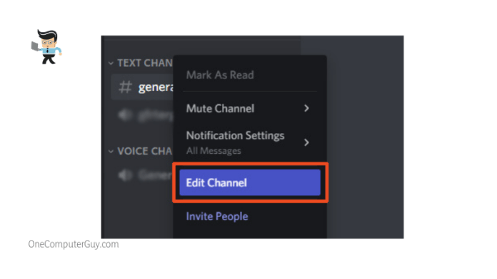 Edit channel discord