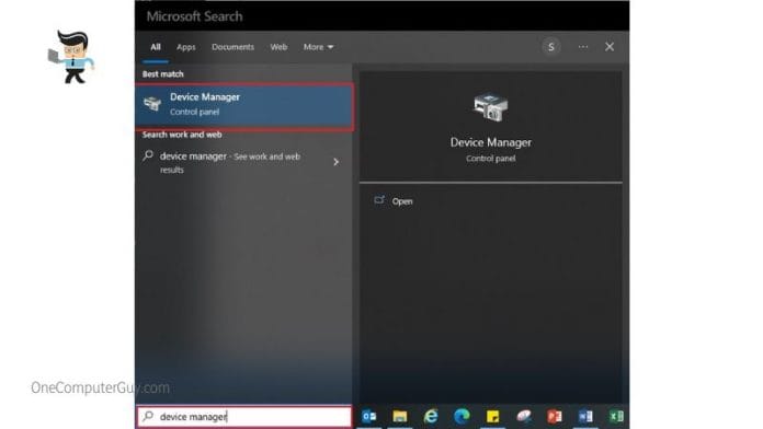 Search For Device Manager