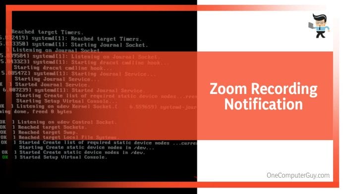 Zoom Recording Notification