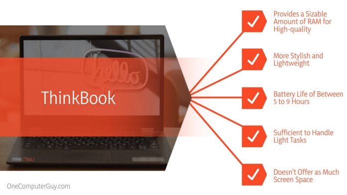 ThinkBook vs ThinkPad Features