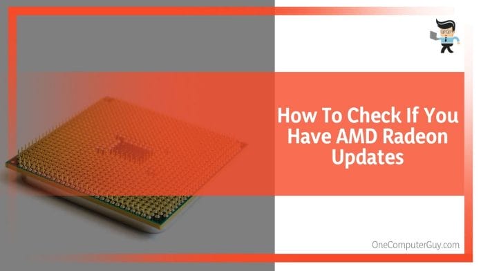 Checking AMD Radeon Updates