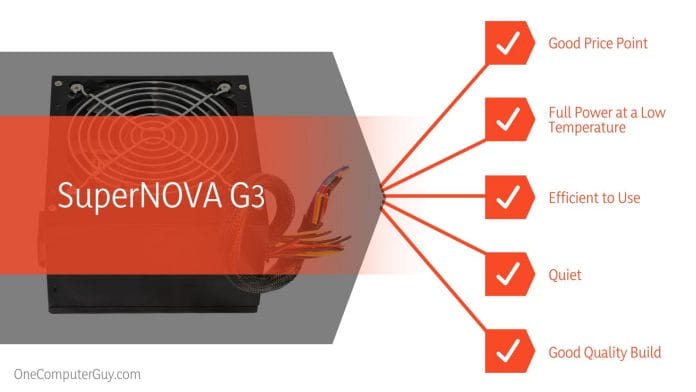 EVGA SuperNOVA G2 vs G3 Characteristics