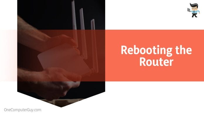 Rebooting the Router Linked to Your Computer