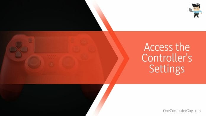 Access the Controller's Settings