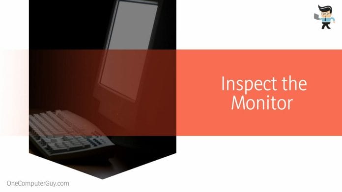 Inspect the Monitor in the USB port
