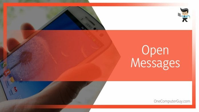 Open Messages on Samsung Phone