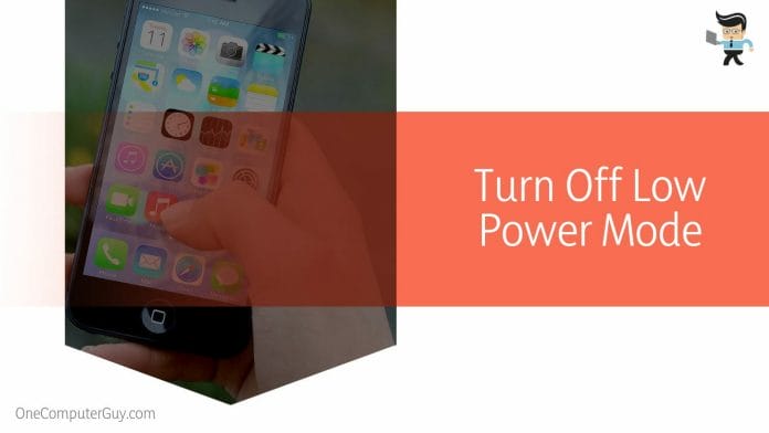 Turn Off Low Power Mode
