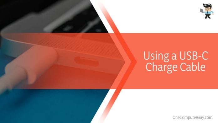 Using a USB-C Charge Cable