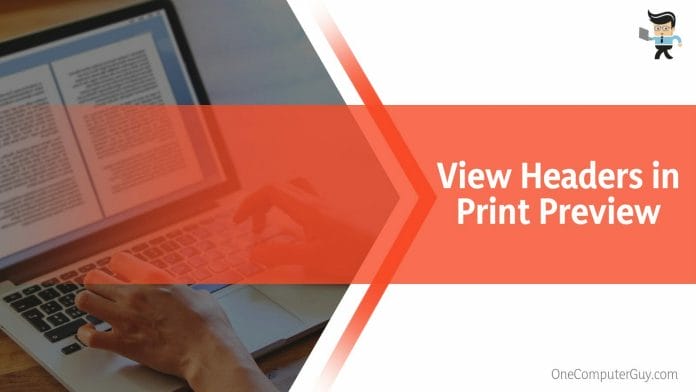 View Headers in Print Preview